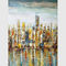 Lukisan Minyak Kontemporer, Lukisan Kanvas Dinding Pemandangan Kota Modern Profesional di